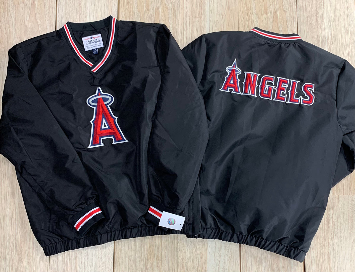 Los Angeles Angels Of Anaheim Black Men's Windbreaker Jacket