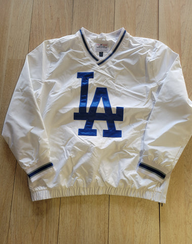 Los Angeles Dodgers White XL LOGO Windbreaker Jacket