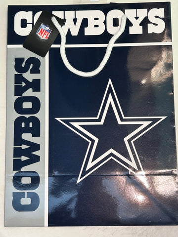 Dallas Cowboys NFL Double Sided Gift Bag