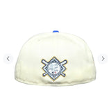 Jackie Robinson Robinson “50th Anniversary” New Era 59Fifty Fitted Hat - White / Royal