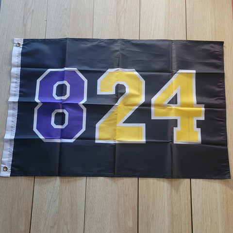 Kobe Bryant Lakers 824 3x5 Flag