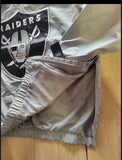 Las Vegas Raiders Light Grey XL Logo Windbreaker Jacket