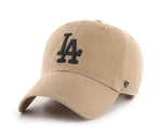 Los Angeles Dodgers '47 khaki/black Clean Up Adjustable Hat