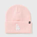 Los Angeles Dodgers Pink Team Logo 47 Brand Beanie