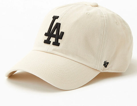 Los Angeles Dodgers 47 Brand Natural Clean Up Adjustable Hat