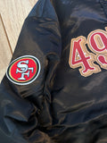 San Francisco 49ers Pro Standard Black Satin Button up