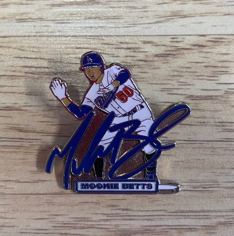 Los Angeles Dodgers Mookie Betts signature Collector MLB Pin