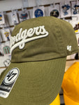 Los Angeles Dodgers 47 Brand Clean Up Sandalwood Script Hat