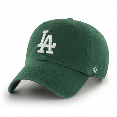 Los Angeles Dodgers 47 Brand Clean Up Dark Green Adjustable Hat