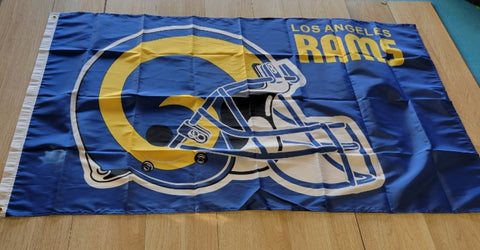 Los Angeles Rams Helmet 3x5 Flag