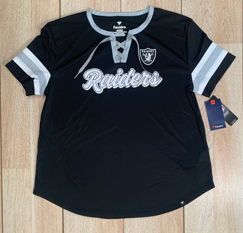 Las Vegas Raiders State Lace-Up Women's Top