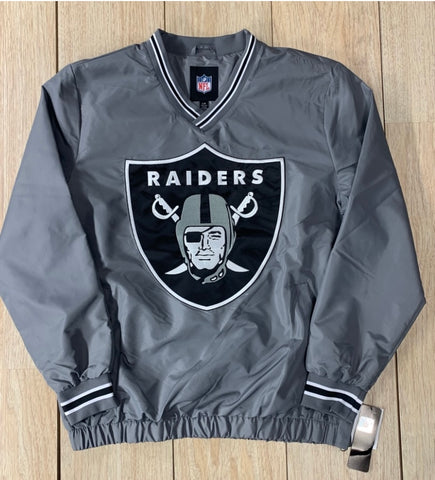 Las Vegas Raiders Windbreaker Gray XL LOGO Jacket