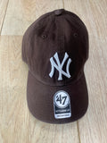 New York Yankees Brown Clean Up 47 Brand Hat
