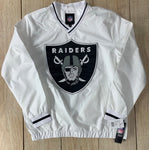 Las Vegas Raiders Windbreaker White XL LOGO Jacket