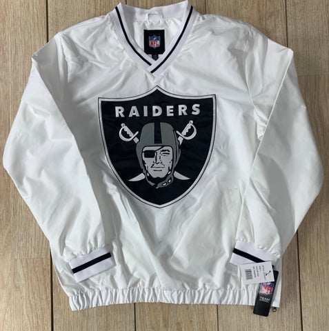Las Vegas Raiders Windbreaker White XL LOGO Jacket