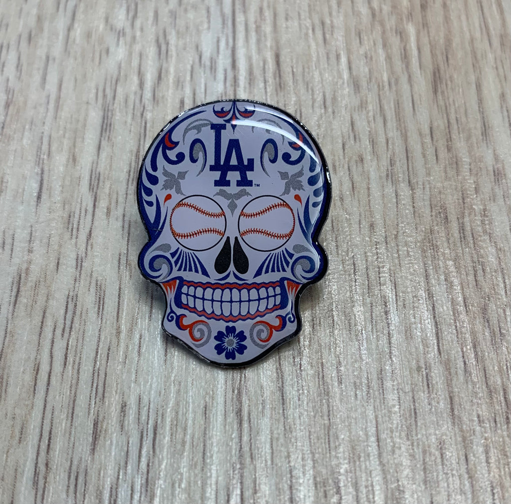 Los Angeles Dodgers MLB Sugar Skull Pin – Time Out Sports