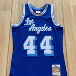 SALE Los Angeles Lakers Jerry West Mitchell & Ness Blue Swingman Jersey