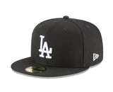 Los Angeles Dodgers New Era Black Fitted Hat