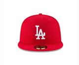 Los Angeles Dodgers New Era Red Fitted Hat