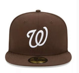 Washington Nationals Chocolate New Era 59Fifty On Field Fitted Hat