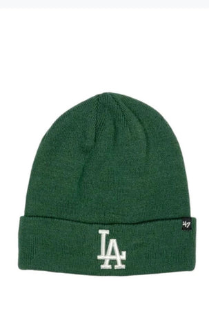 Los Angeles Dodgers Forest Green Team Logo 47 Brand Beanie