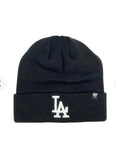 Los Angeles Dodgers Black Team Logo 47 Brand Beanie
