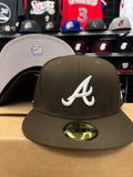 Atlanta Braves New Era 59Fifty Chocolate On Field Fitted Hat