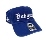 Los Angeles Dodgers 47 Brand Old English Clean Up Blue Hat