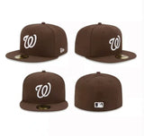 Washington Nationals Chocolate New Era 59Fifty On Field Fitted Hat