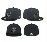 Tomateros De Culiacan Grey/ Black New Era Fitted Hat