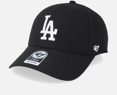 Los Angeles Dodgers 47 Brand MVP Black Velcro Strap Hat