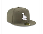 Los Angeles Dodgers Olive Green New Era 59Fifty On Field Fitted Hat