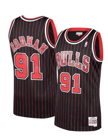 Dennis Rodman Alternate 1995-96 Chicago Bulls Mitchell & Ness Swingman Black Jersey