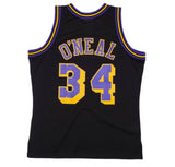 Los Angeles Lakers Shaquille O’Neal Mitchell & Ness Black Swingman Jersey